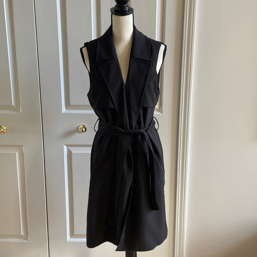 Black Sleeveless Blazer Vest Express